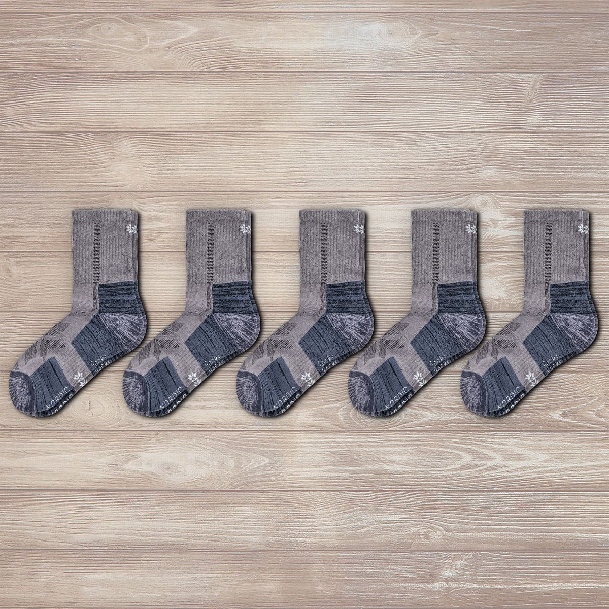 Hiking - Gris (5 paires)