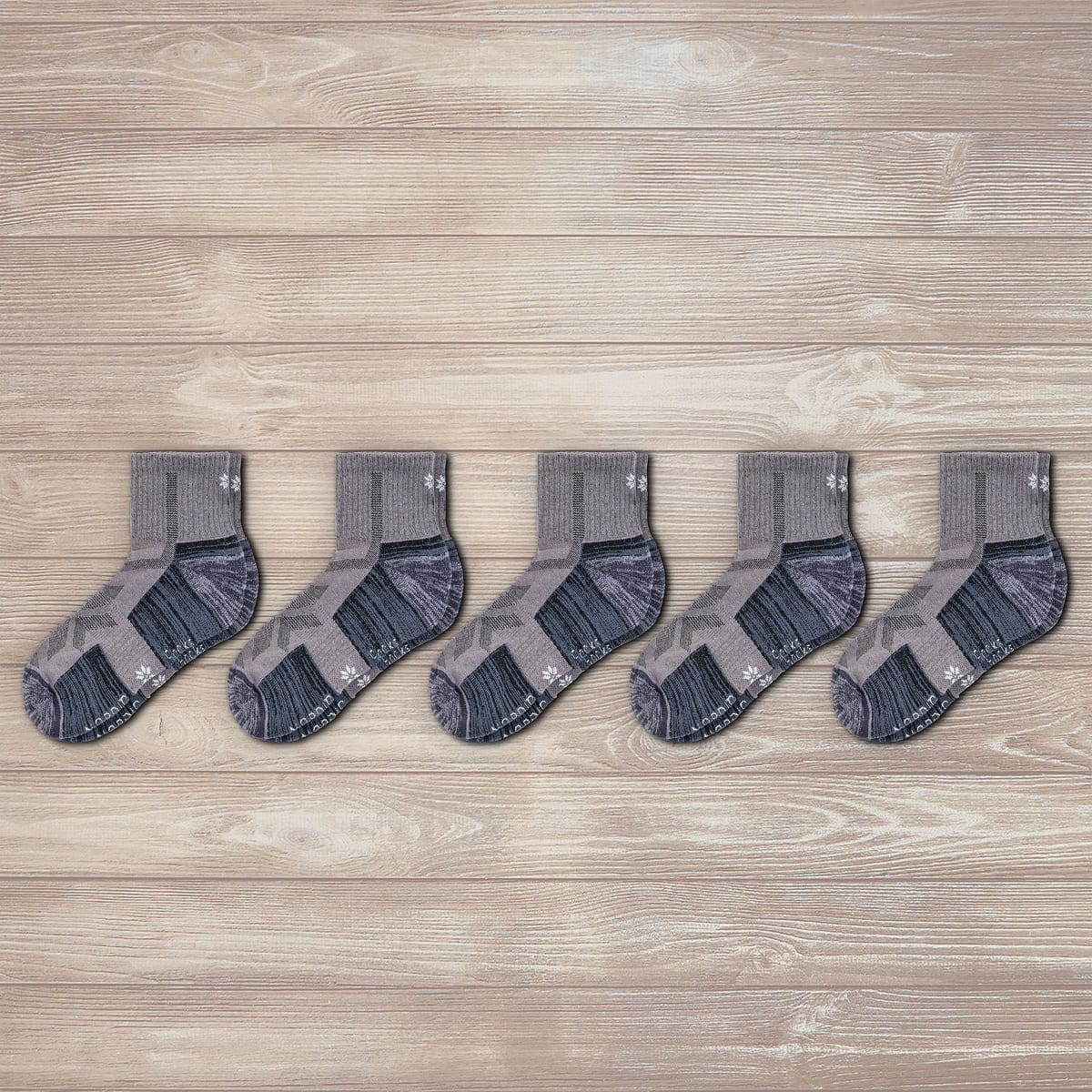 Hiking - Gris - Chaussettes Basses (5 paires)