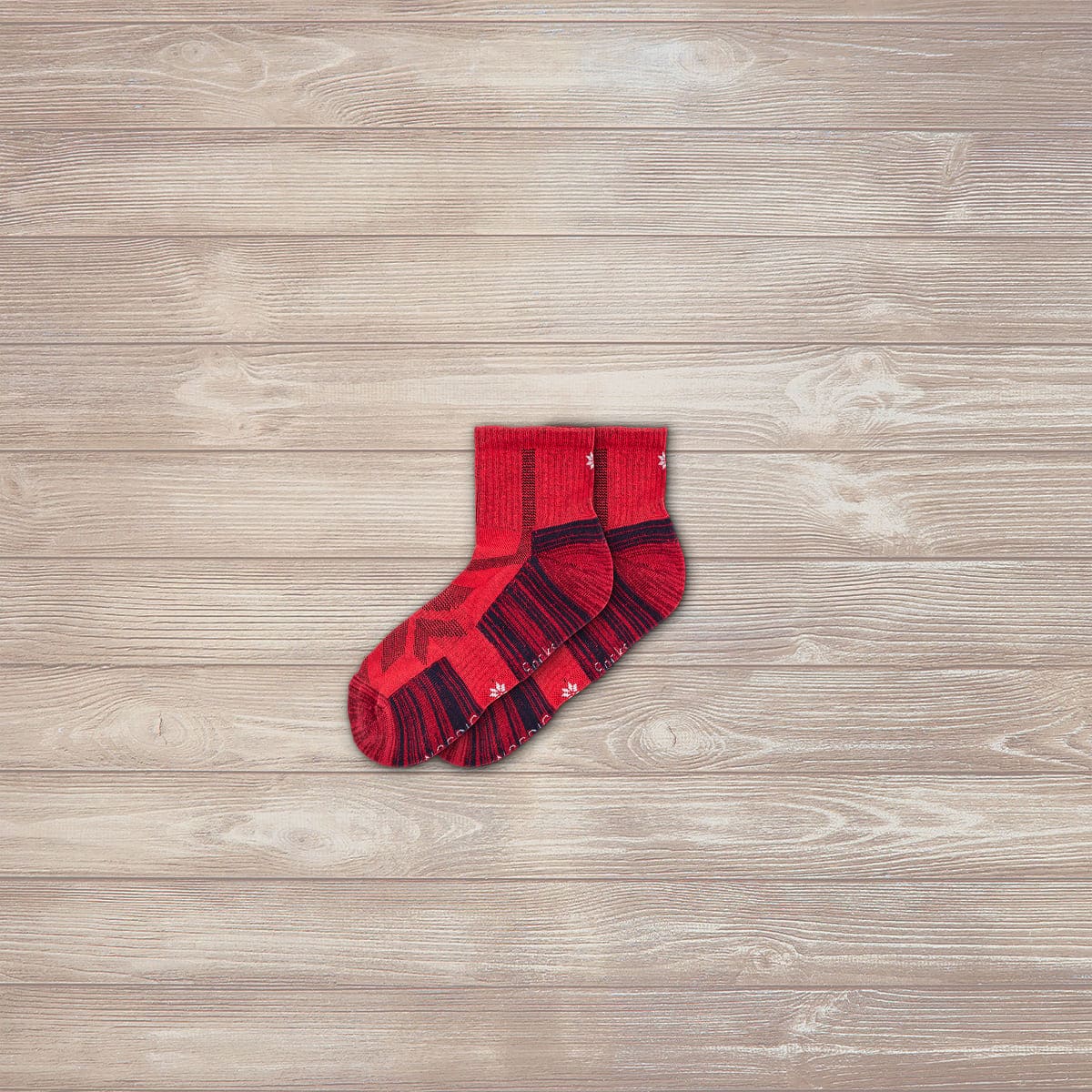 Hiking - Rouge - Chaussettes Basses (1 paire)