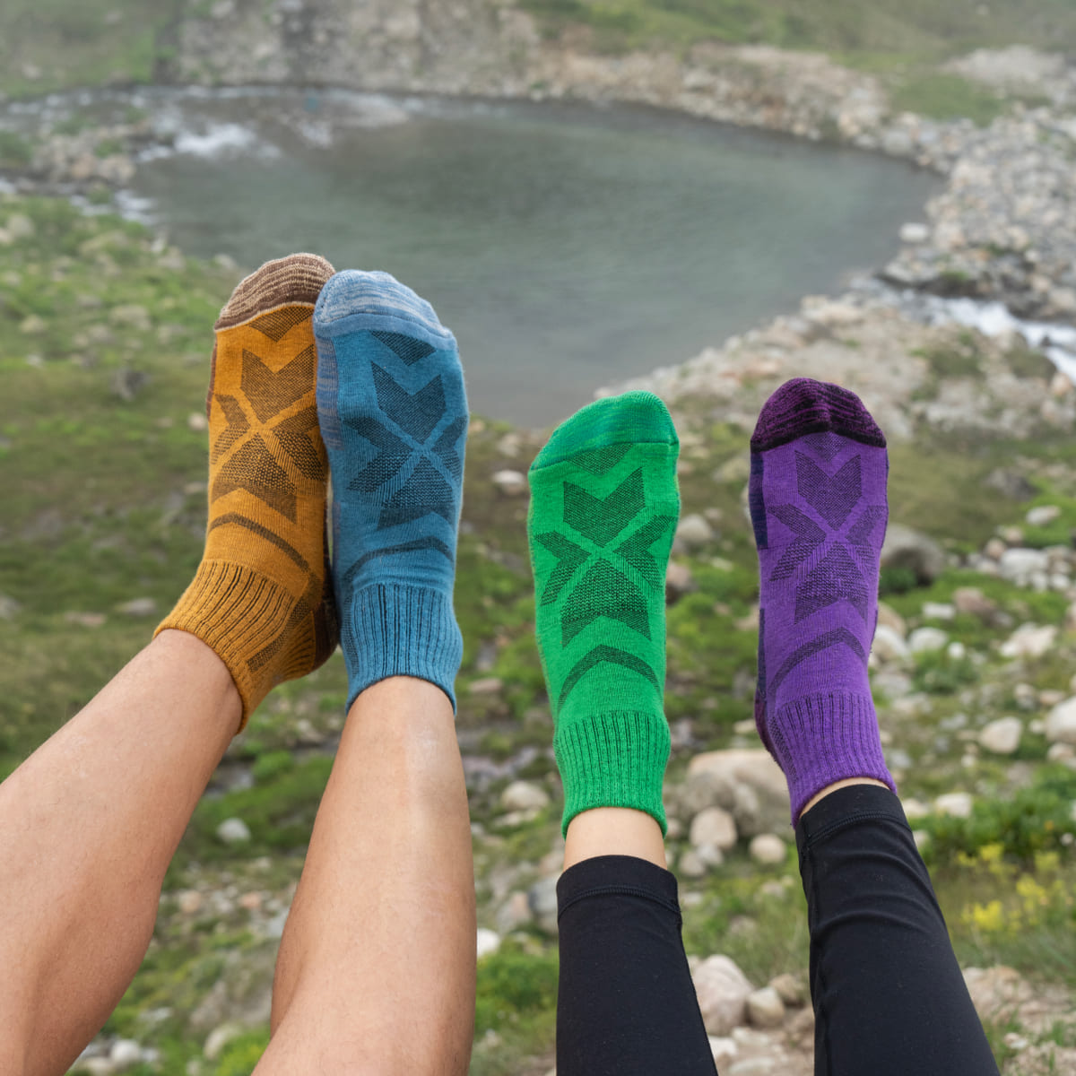Hiking - Coloré - Chaussettes Basses (5 paires)