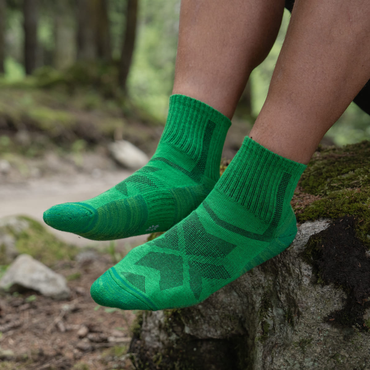 Hiking - Vert - Chaussettes Basses (1 paire)