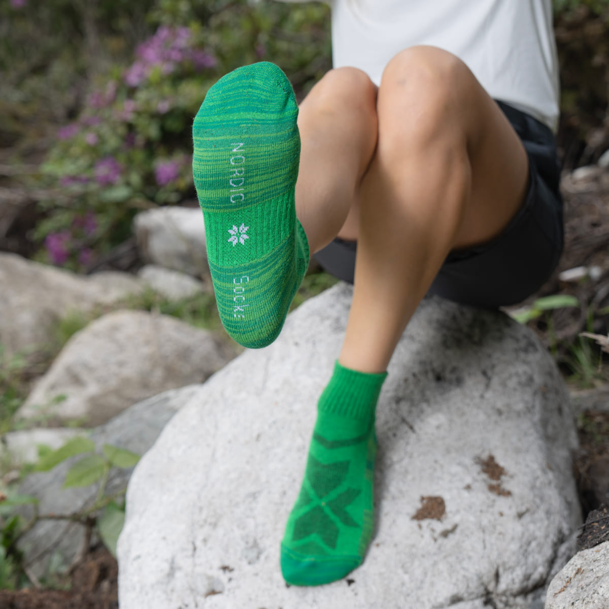 Hiking - Vert - Chaussettes Basses (1 paire)