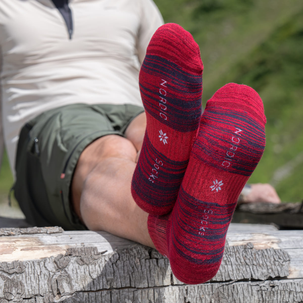 Hiking - Rouge - Chaussettes Basses (1 paire)