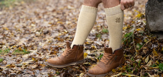 Hainue 3 Pièces Chaussettes Longues Respirantes Montantes Au Genou - Chaussettes Souples Femme Homme En Coton Tricoté, Taille 9-11