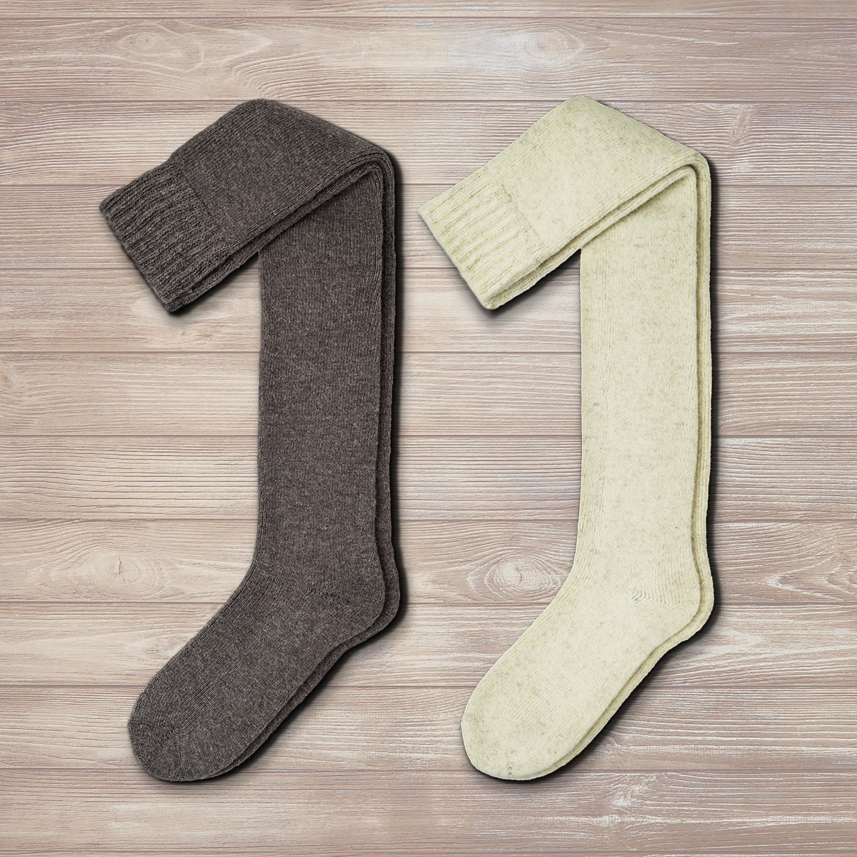 CHAUSSETTES AU-DESSUS DU GENOU EARTH (2 paires)