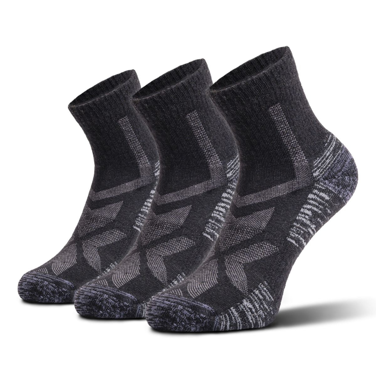 Hiking - Noir - Chaussettes Basses (3 paires)