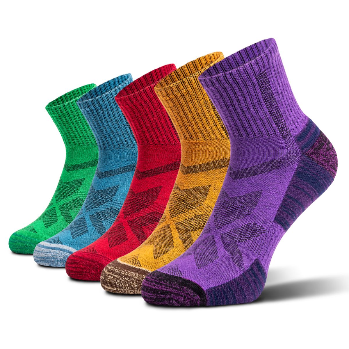 Hiking - Coloré - Chaussettes Basses (5 paires)