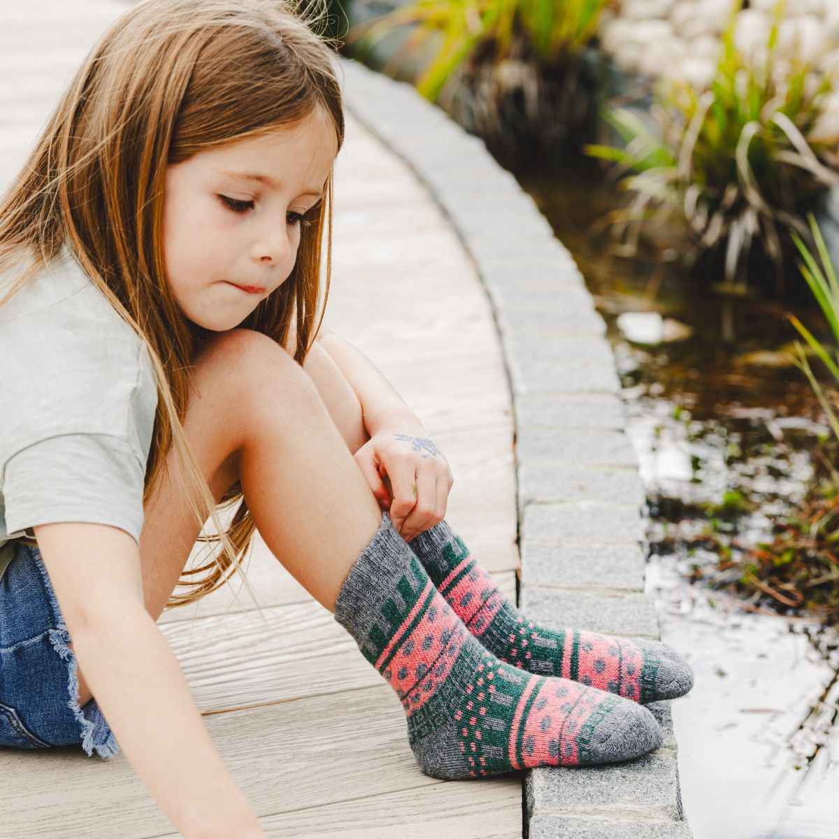 6 Paires de Chaussettes Garçon Fille Laine Chaussettes Enfants